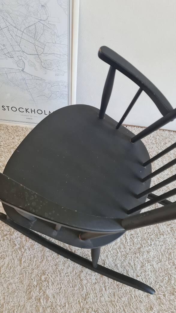 Scandinavian rocking chair from the 1960s.