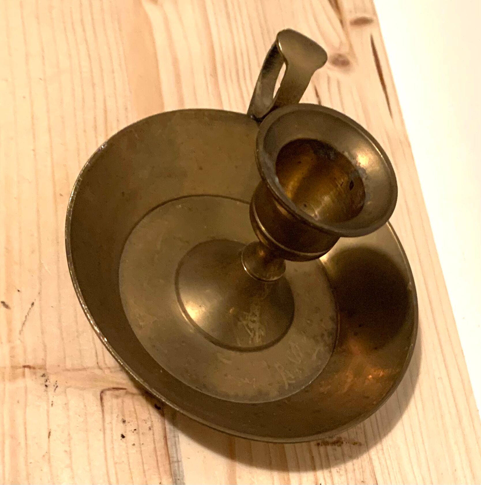 Brass candle holder