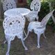 Salon de jardin en fonte d'aluminium