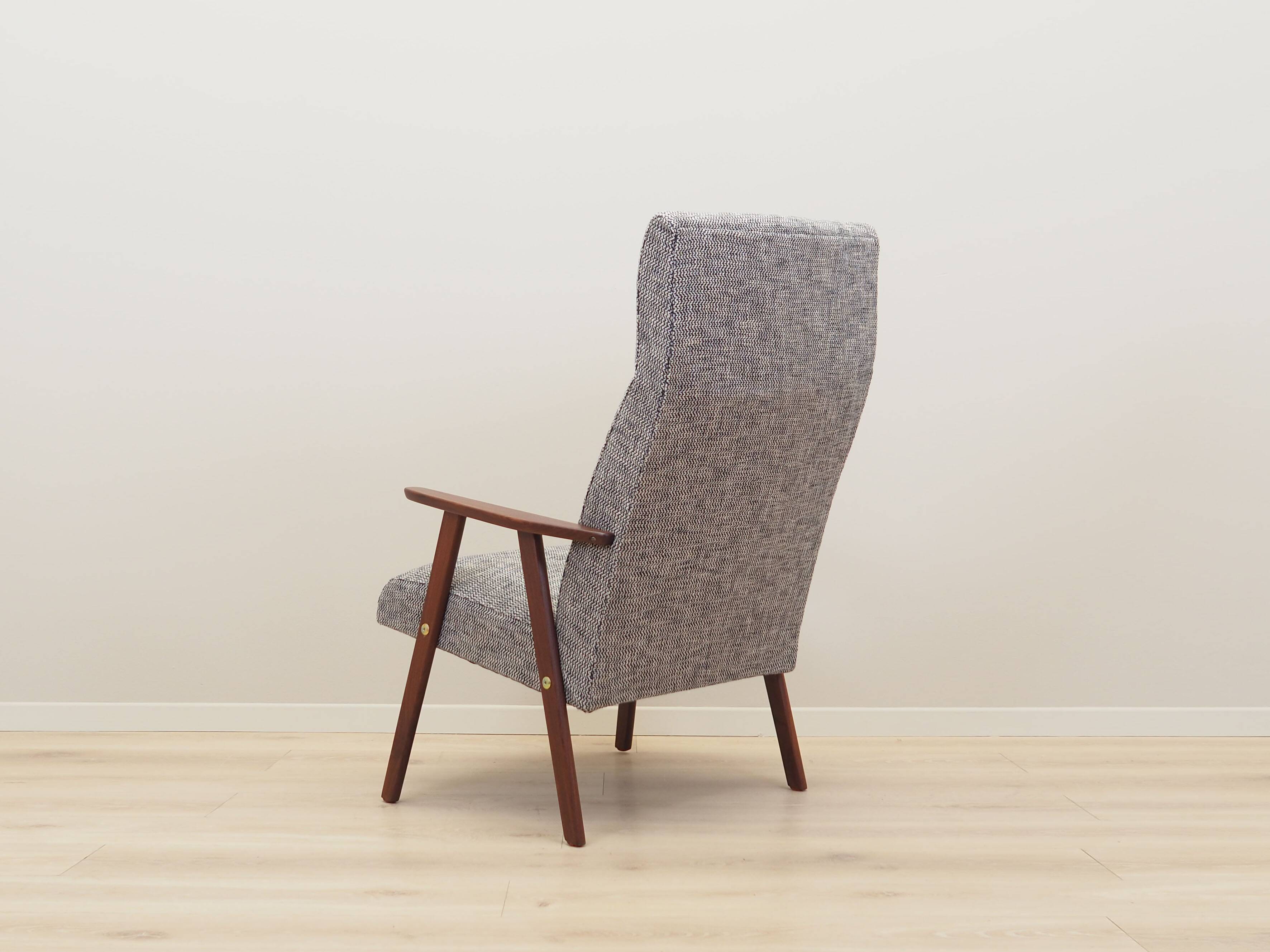Mahogany armchair, Danish design, 1960s, production: Denmark