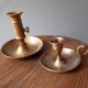 Pair of brass candlesticks