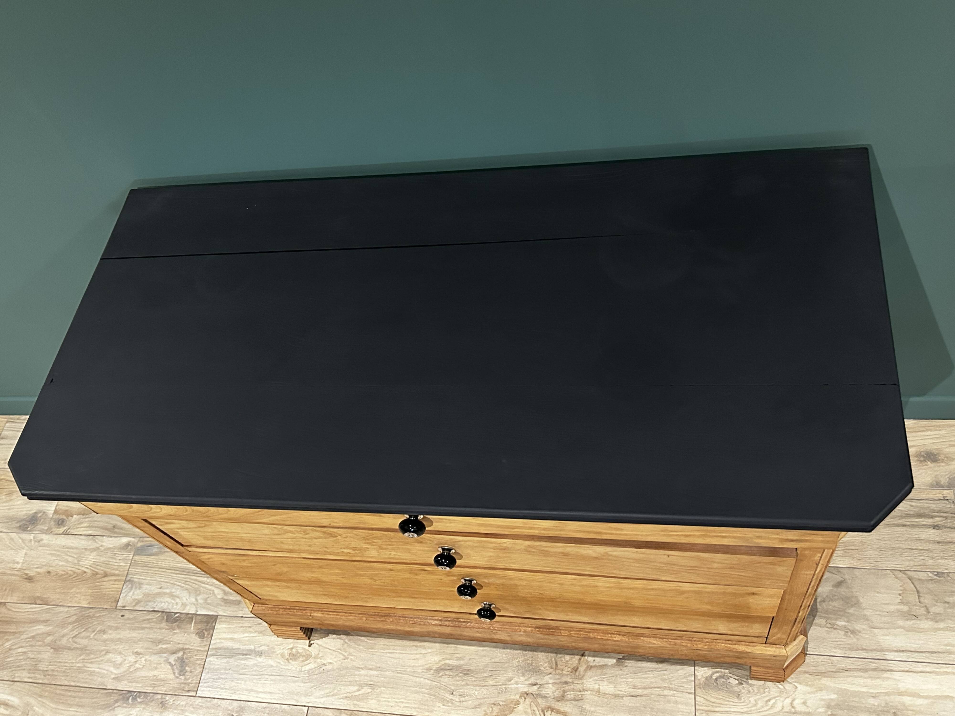 Louis Philippe solid wood chest of drawers