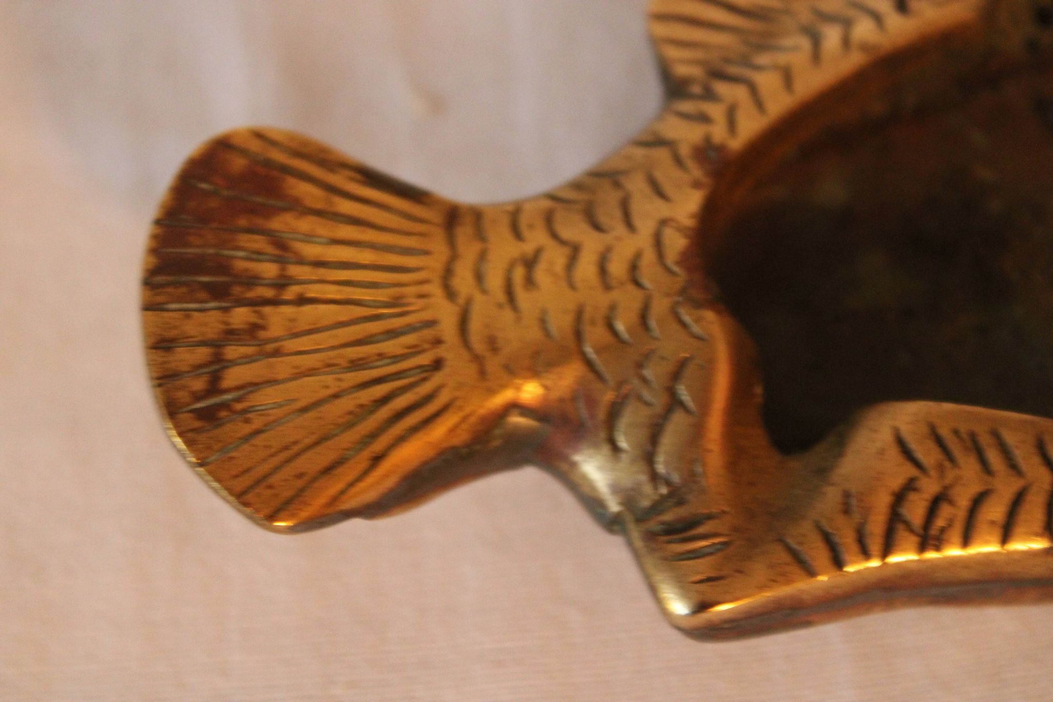 Brass ashtray