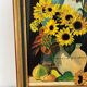 Oil on canvas sunflowers