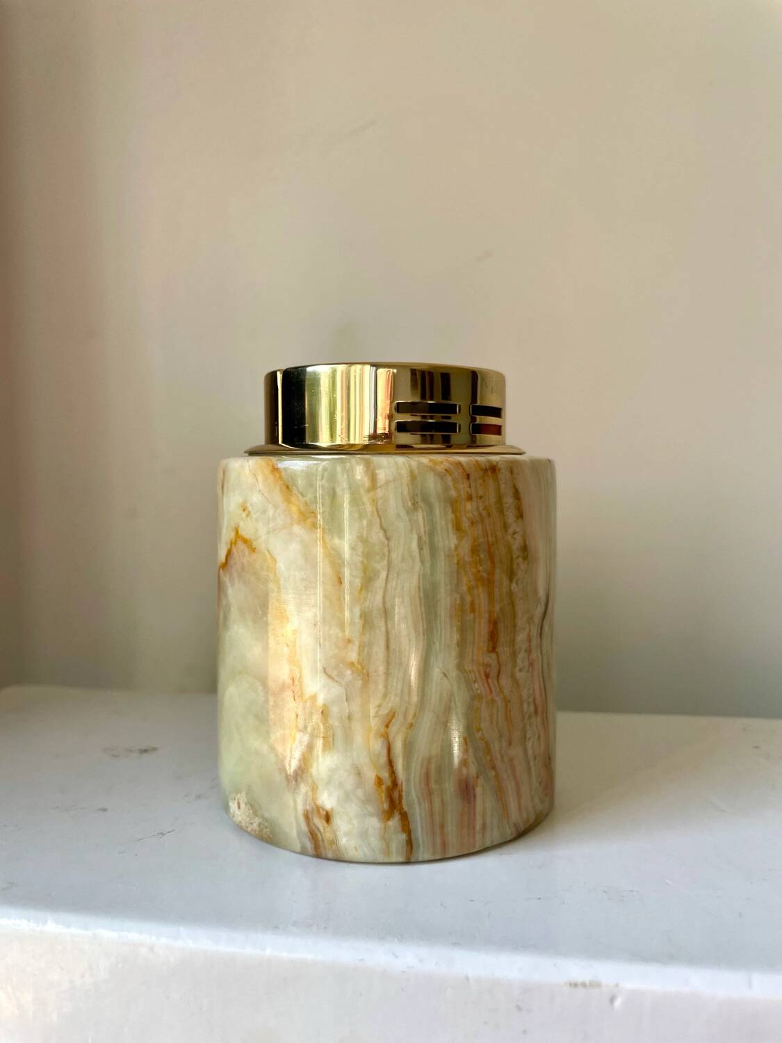 Vintage sarome  japan table lighter in  marble