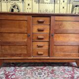 Low solid oak sideboard “René Gabriel”