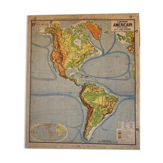 School map old Hemisphere