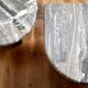 Vintage organically shaped marble side tables, Germany 1970
