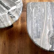 Vintage organically shaped marble side tables, Germany 1970