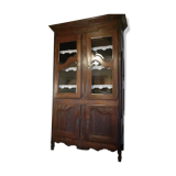 Armoire ancienne 4 portes, dont 2 vitrées