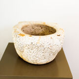 Vase in white porous stone, Italy early 1900s