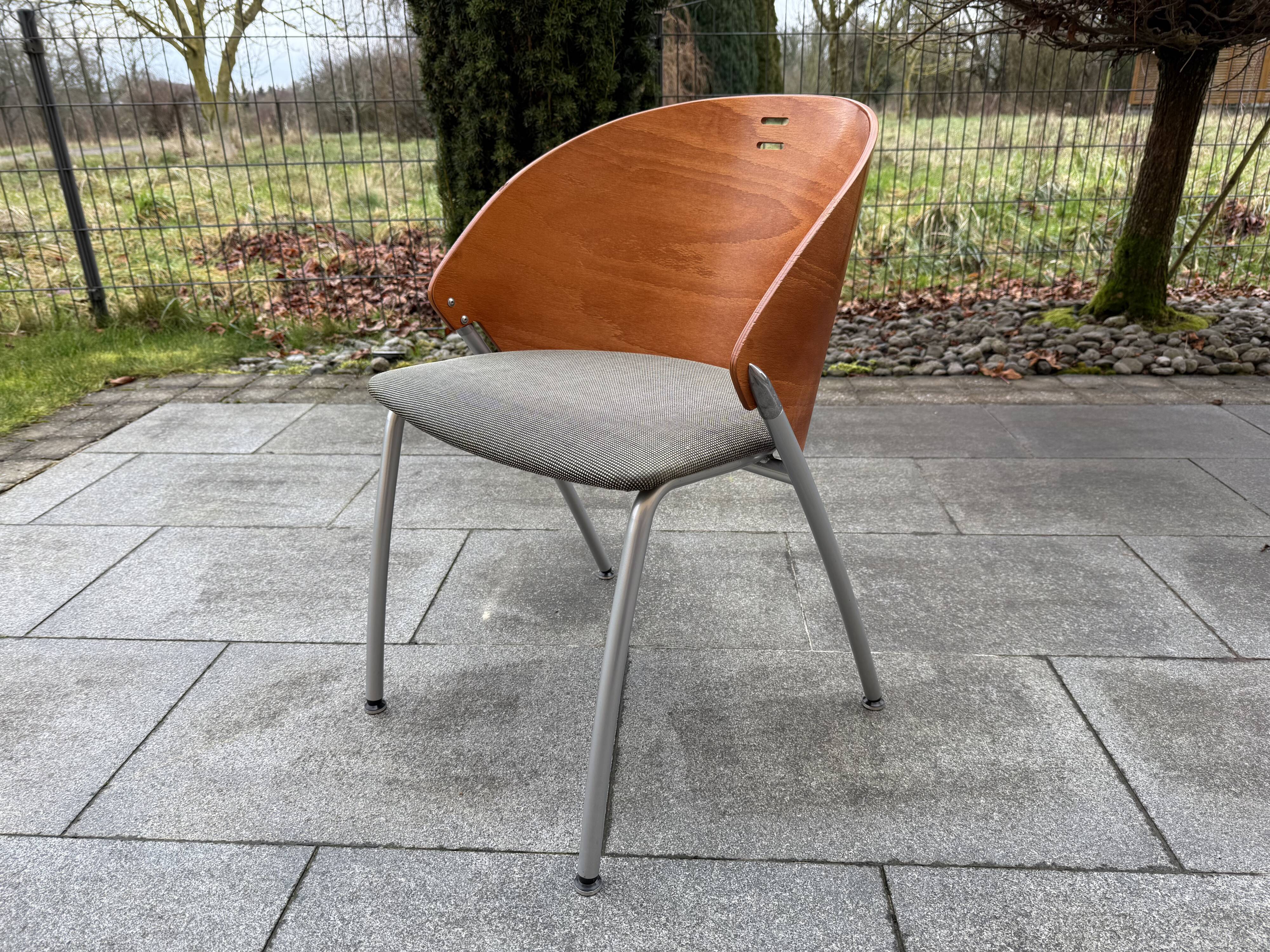 Set of 6 Dutch Lande chairs from the 80s