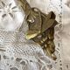 Flower and dragonfly wall lamp in art nouveau style brass