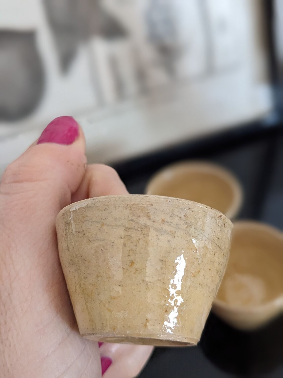 Decorative antique stoneware pots or kitchen