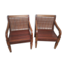 Brazil rosewood armchairs