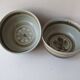 Set of 2 ramekins Bowls / cups in glazed ceramic Signed Blanot