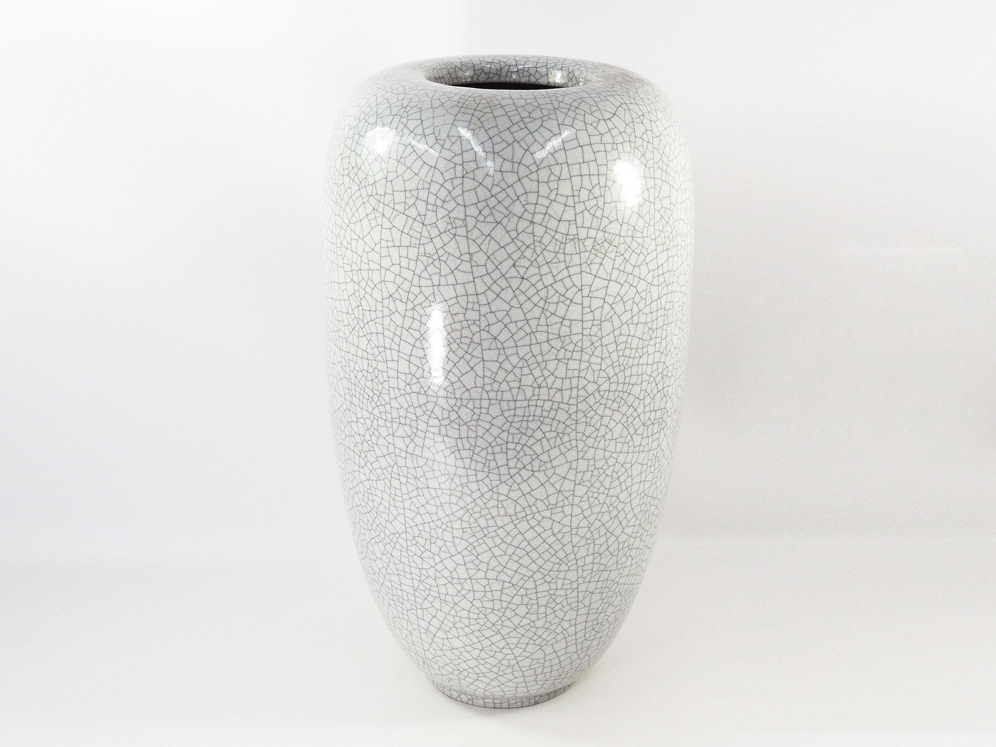 Ceramic floor vase cracked by Karlsruhe Germany, 1950s