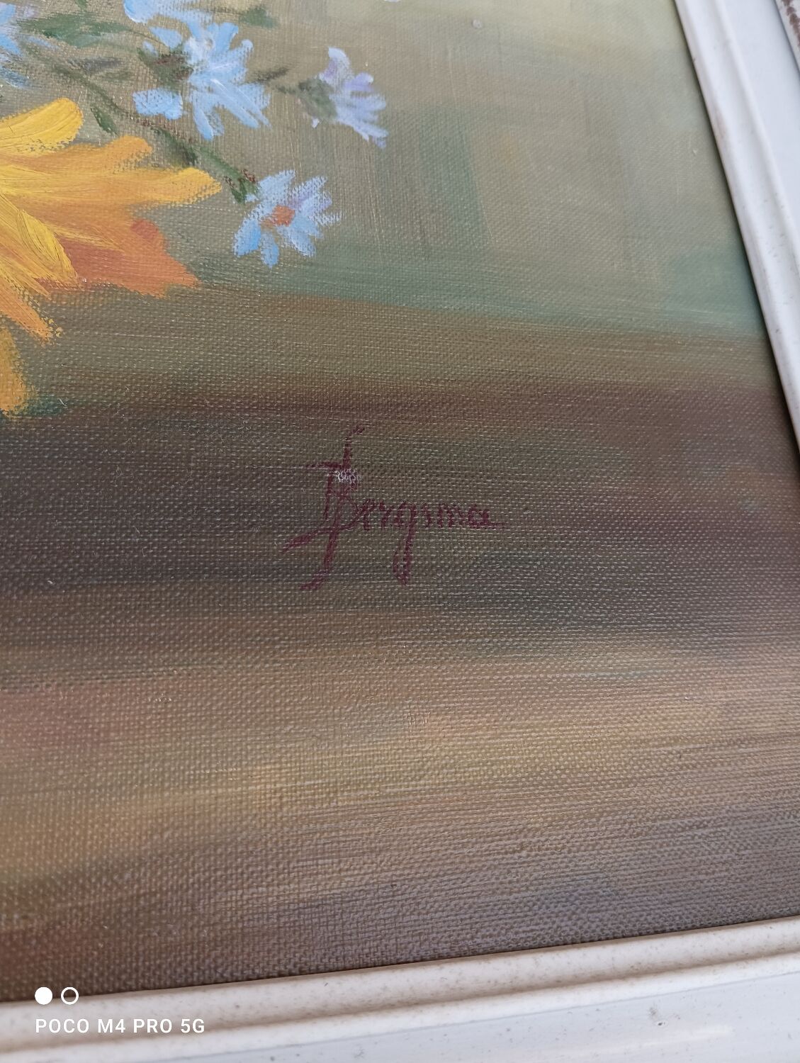 Painting by Jody Bergsma painting on canvas depicting flowers