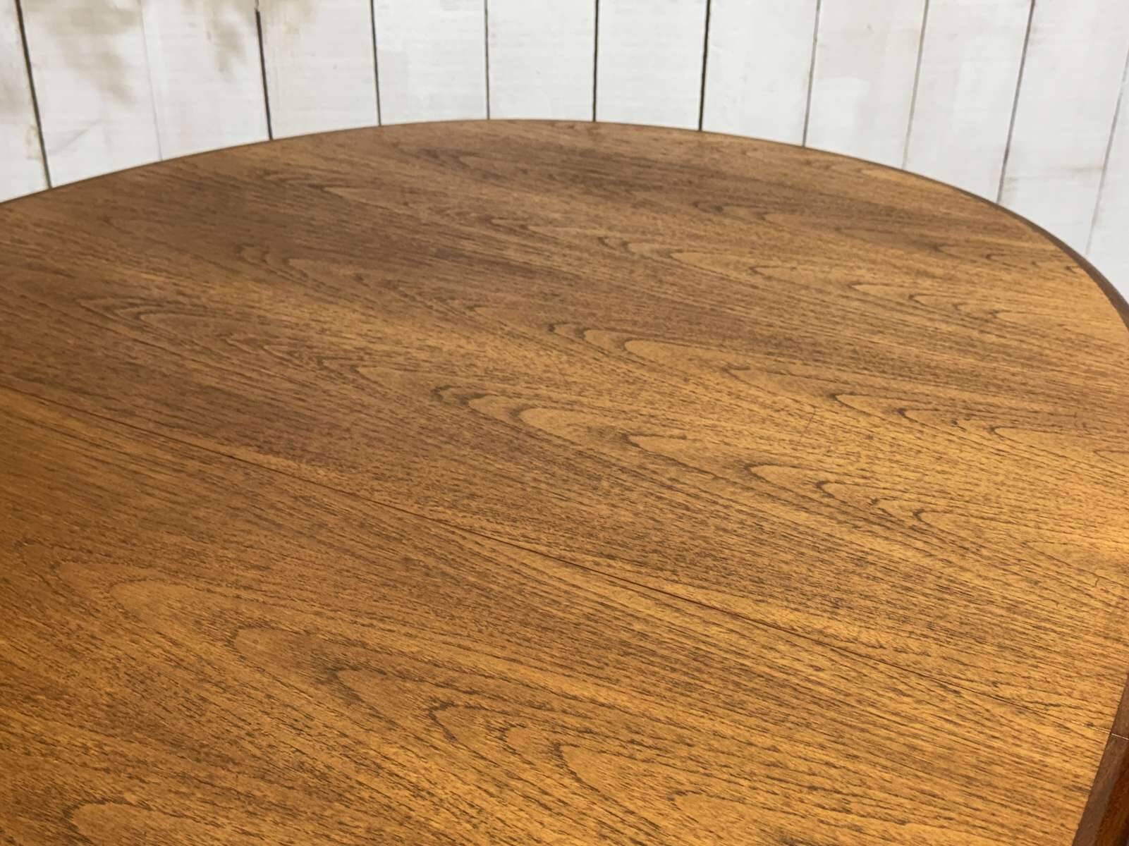 G-Plan oval teak table from the 1970s with a butterfly extension.