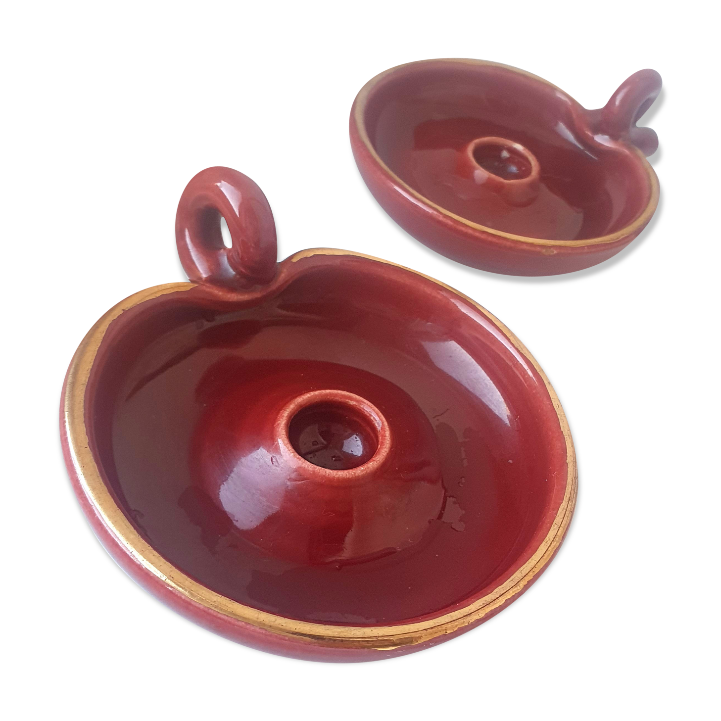 Pair of candle holders 50s