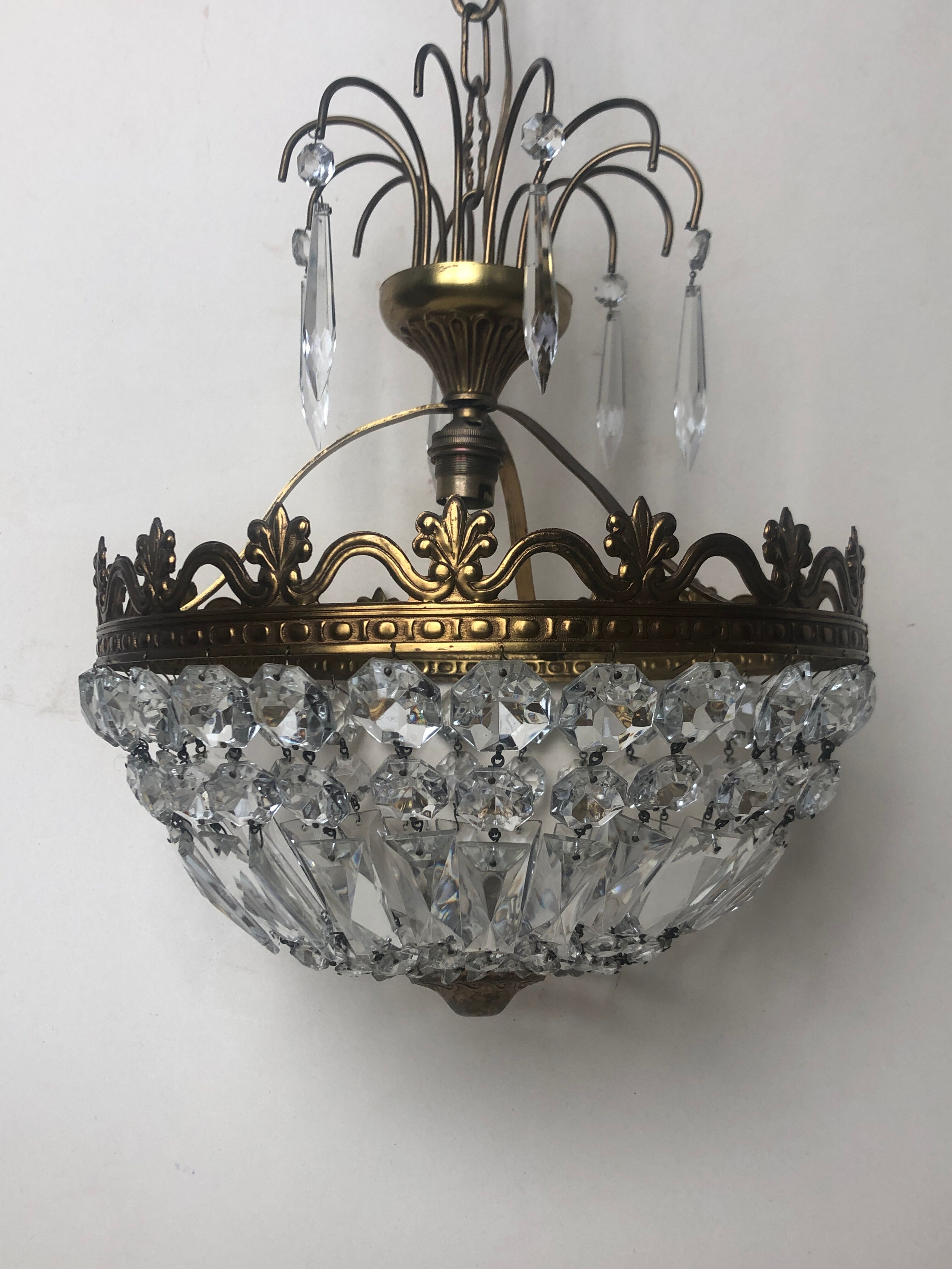 Crystal tassel chandelier