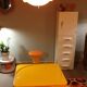 Lot table basse coffre orange  pivotante + tatam sramp 70's
