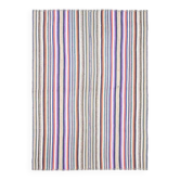 1970s Vintage Turkish Oushak Handmade Wool Cotton Purple Area Rug 171x238
