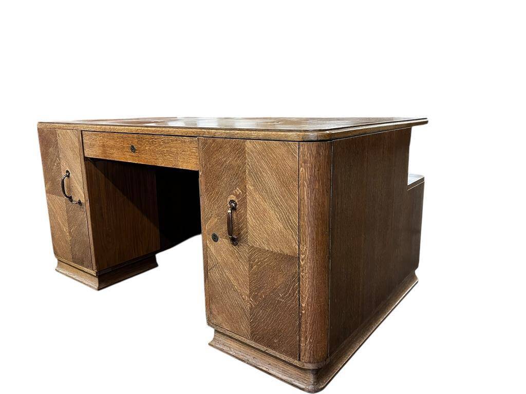 Bureau art déco XL vintage / bureau double face