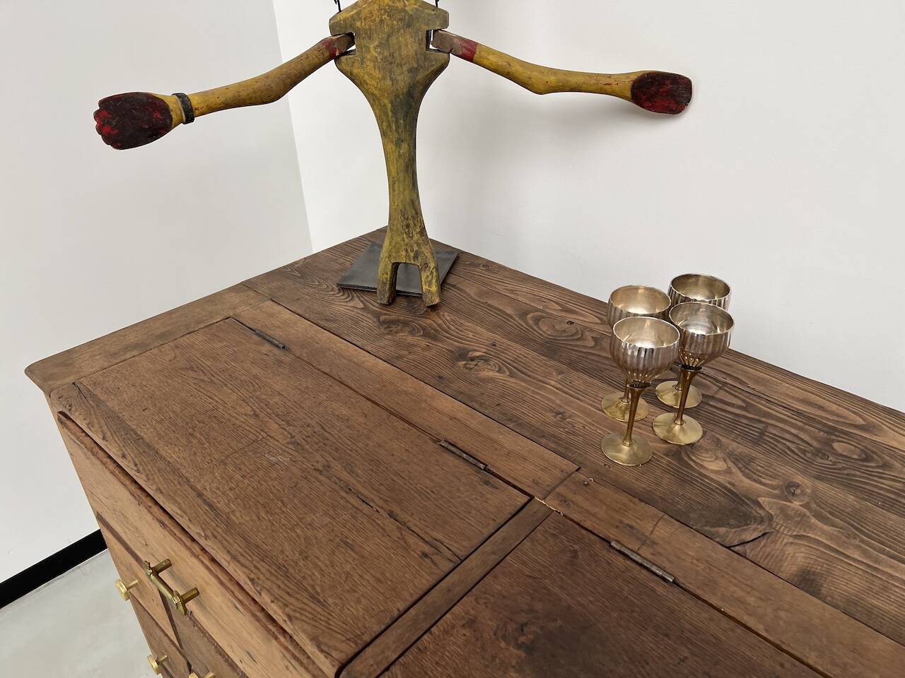 Old trade furniture with oak drawers XL format