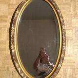 Art deco oval mirror - 81x48cm