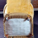 Velvet armchair 1940 vintage