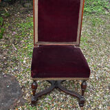 English chair in mahogany, X-shaped legs – 19th century
