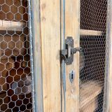 Old patinated mesh cupboard