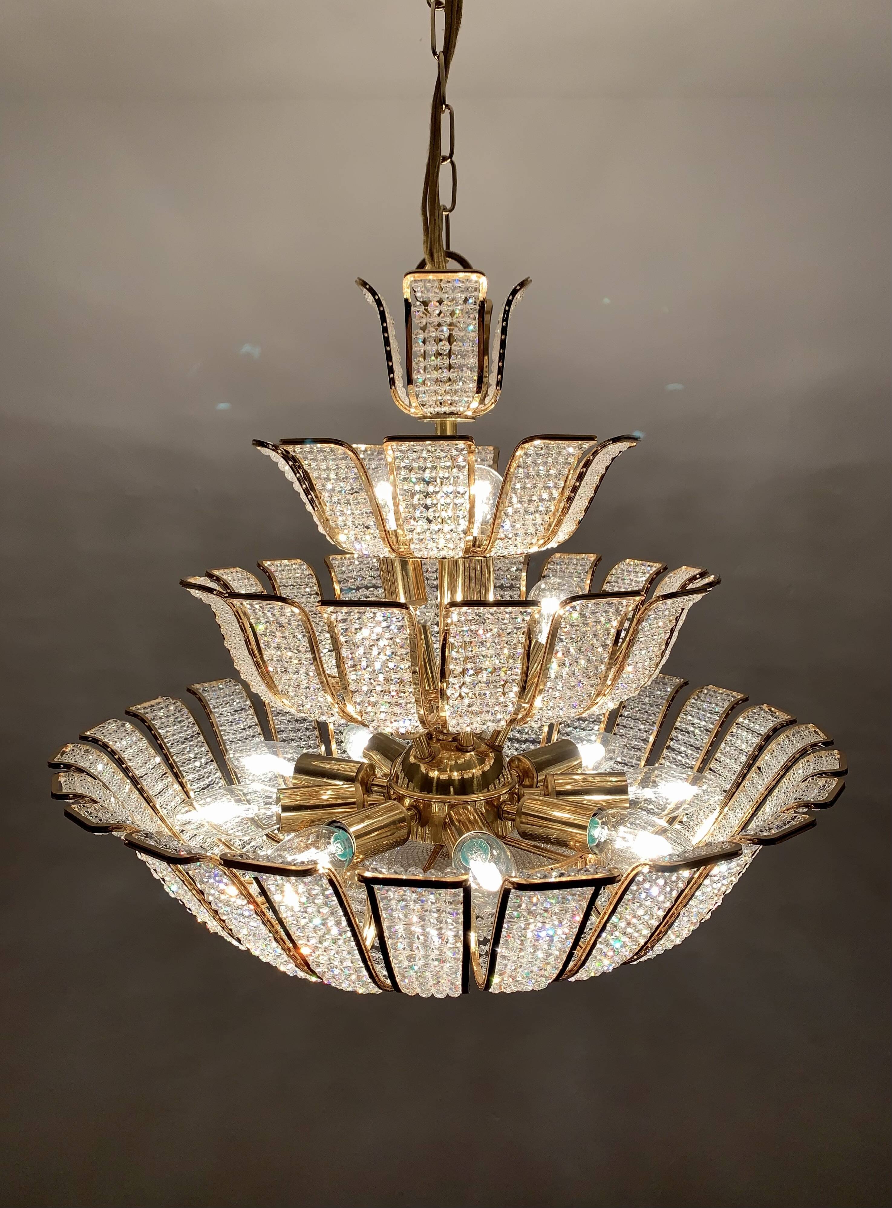 Lustre en cristal de Palwa