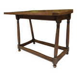 Console table in walnut, 20th century.