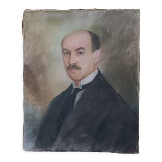 Pastel man portrait