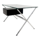 Franco Albini for Knoll - Chrome glass and black wood Desk