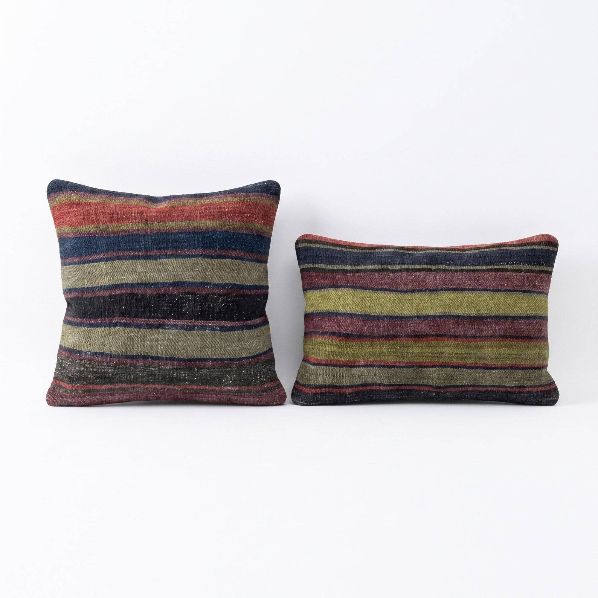 Set of 2 vintage kilim cushion covers 41x51 cm