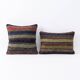 Set of 2 vintage kilim cushion covers 41x51 cm