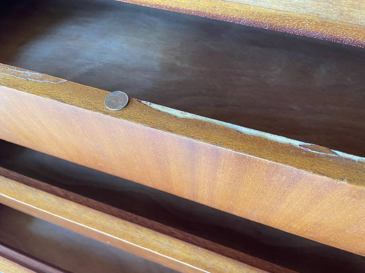 Scandinavian style teak chest of drawers, cira 60's