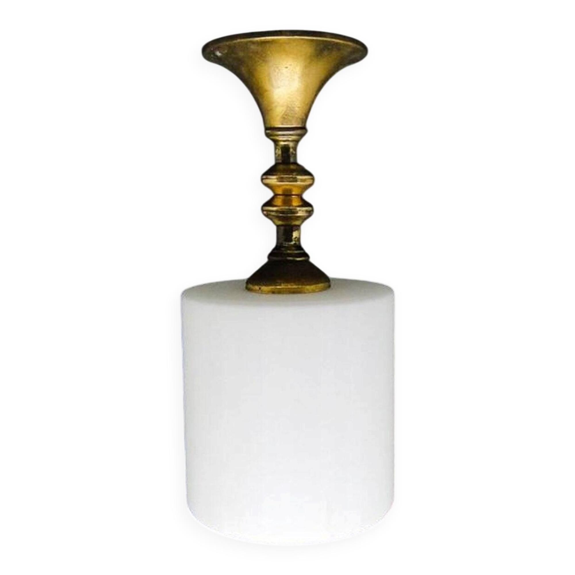 Lampe à pendentif de style Art Déco, Pologne, années 1950