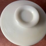 White opaline pot