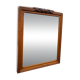 1950s Art Deco entrance mirror in solid oak console