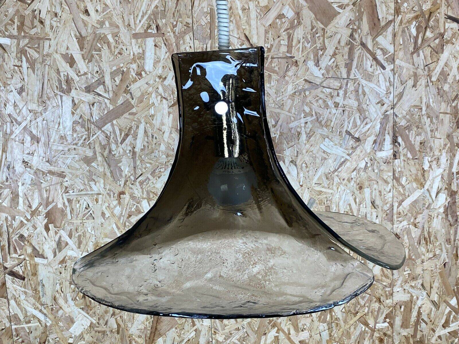 60s 70s lamp light hanging lamp Kalmar Franken KG Tulip glass 60s 70s