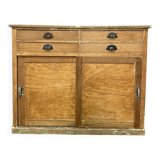 Buffet, meuble de métier à portes coulissantes