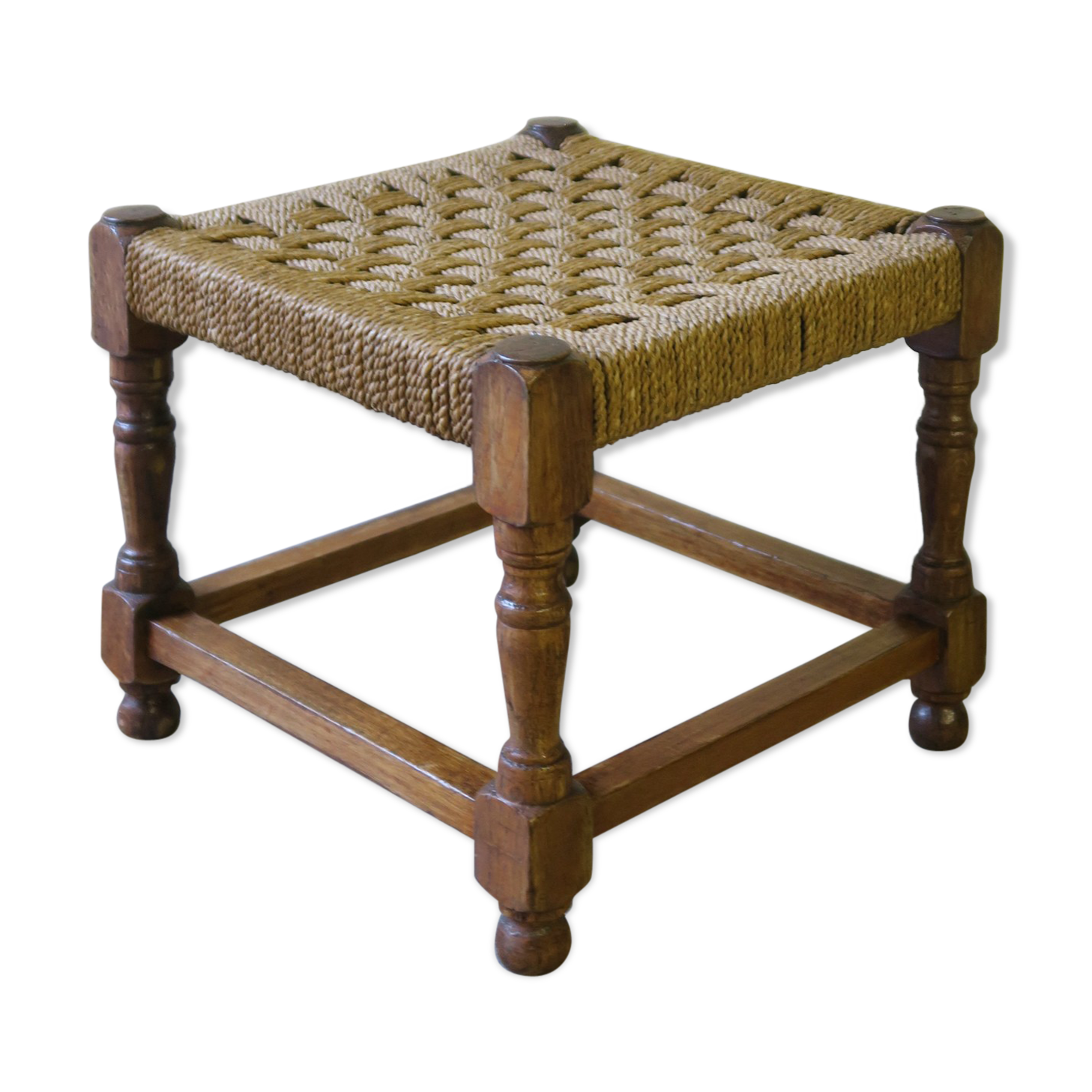 Braided rope stool