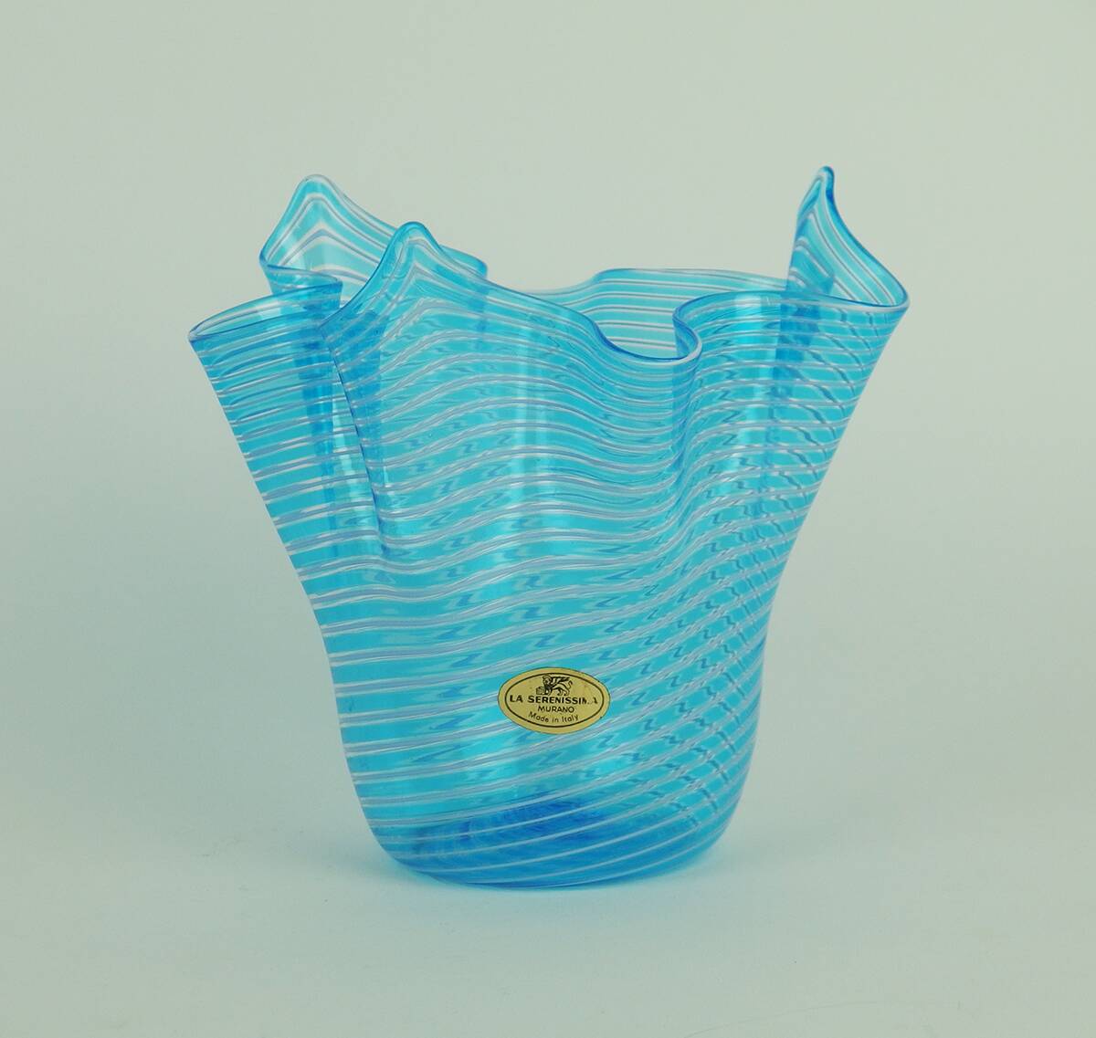 “Handkerchief” vase in Murano glass