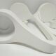 Pair of designer candle holders by Monika Mulder for vintage Ikea