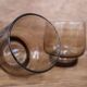 Set of 6 medium luminarc smoked glass glasses