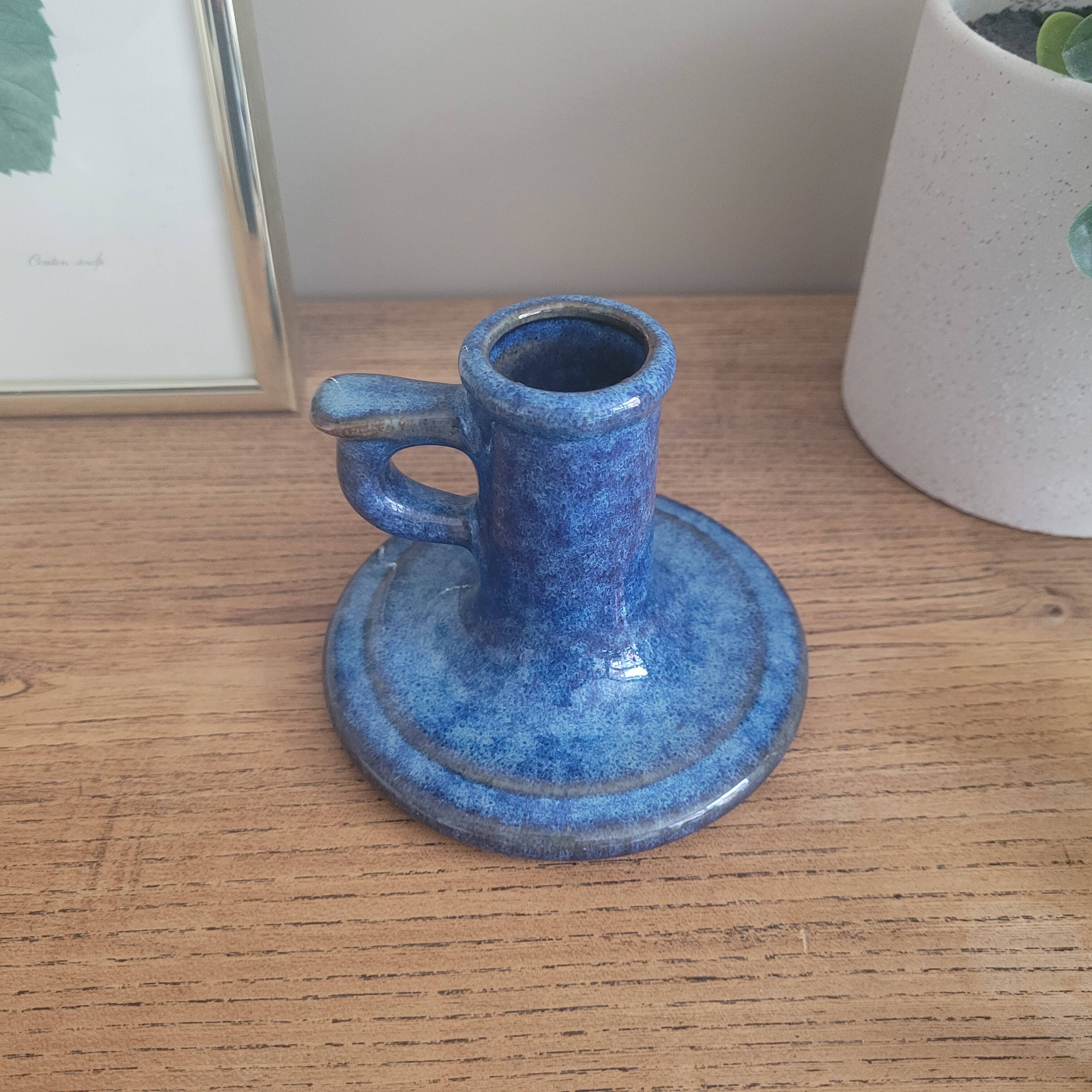 La Redoute x Selency ceramic candle holder 02 blue